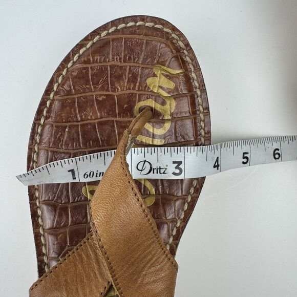 Sam Edelman Cogac Leather Platform Wedge Hippy Boho Cork Sandals, Sz. 7 - Picture 11 of 14